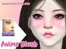 Sims 4 — Anime Blush by Luas_Sims — New blush. 3 versions of blush in 8 colors. Special version you can find on our