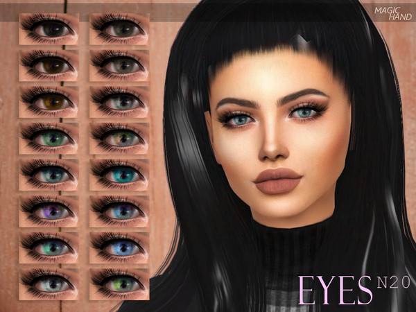 Sims 4 — [MH] Eyes N20 by MagicHand — --18 available colors-- --Compatible with HQ settings-- --CAS thumbnail-- Enjoy!