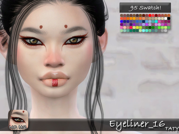 Sims 4 — [Ts4]Taty_Eyeliner_16 by tatygagg — - Female, Male - Human, Alien - Teen to Elder - Hq Compatible