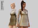 Sims 4 — Almond outfit by myshunosun — - Base game compatible; - 13 mixed swatches; - All LODs; - Custom specular, shadow