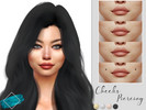 Sims 4 — [Bijou] Cheeks Piercing by Bijou_cc — * 4 swatches * Disallowed for random * Teen to Elder * Female * Base game