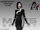 Sims 4 — Mass Effect scientist casual outfit by ImYourNemesis — Texture is actual export from Mass Effect 3 Package