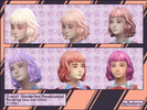 Sims 4 — Sweet purple hair for Children by Romtonika — Retexture base hair sims 4. Mainly for females, but also suitable