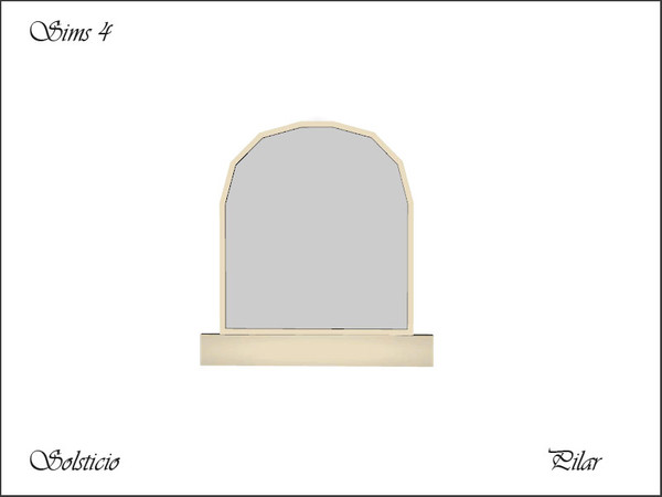 Sims 4 — Solsticio Mirror by Pilar — Solsticio Mirror