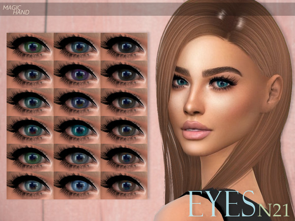 Sims 4 — [MH] Eyes N21 by MagicHand — --18 available colors-- --Compatible with HQ settings-- --CAS thumbnail-- Enjoy!
