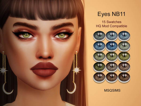 Sims 4 — Eyes NB11 by MSQSIMS — - All Genders - All Ages - 15 Colors - Facepaint Category - Custom Thumbnail - HQ Mod