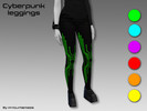 Sims 4 — Cyberpunk leggings by ImYourNemesis — Cyberdog inspired leggings