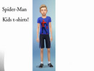 Sims 4 — Blue Spider-Man kids shirt! by spiderman9980 — A blue Spider-Man shirt made just for kids, 1 swatch, base game,