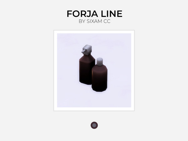 Sims 4 — Forja - Spa Bottles by ImFromSixam — I wanted to create this collection using some wood and iron style,