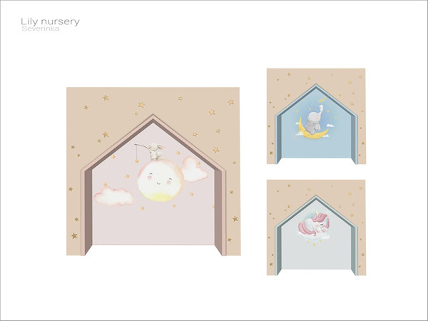 Sims 4 — [Lily nursery] - alcove by Severinka_ — Alcove From the set 'Lily nursery' Build / Buy category: Kids /