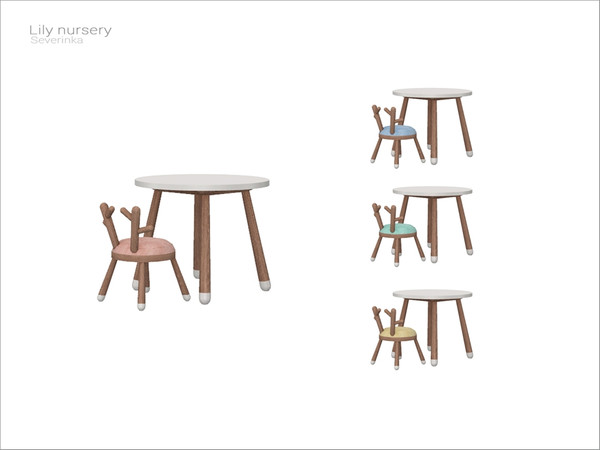 Sims 4 — [Lily nursery] - drawing table by Severinka_ — Drawing (activity) table From the set 'Lily nursery' Build / Buy