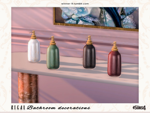 Sims 4 — Regal Soap dispenser by Winner9 — Soap dispenser from my Regal bathroom, you can find it easy in your game by