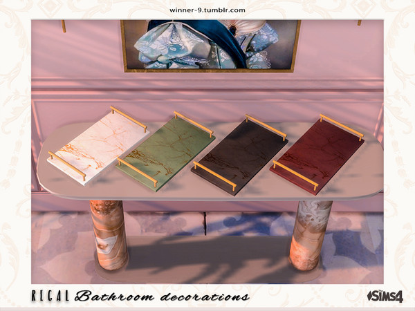 Sims 4 — Regal Tray by Winner9 — Tray from my Regal bathroom, you can find it easy in your game by typing Winner9 or