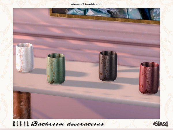 Sims 4 — Regal Mouthwash cup by Winner9 — Mouthwash cup from my Regal bathroom, you can find it easy in your game by