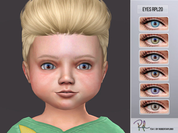 Sims 4 — Eyes RPL20 by RobertaPLobo — :: Eyes (Face Paint) :: 6 swatches :: All age and gender :: HQ mod compatible ::