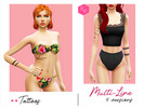 Sims 4 — Multi Line by KiiTiis — Multi-Line + Words Tattoo's Teenagers to seniors Women 4 versions Basic games Located at
