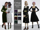 Sims 4 — Cottage Dreams Dress. by Sandrini_Feierabend — Created for: The Sims 4 Simple but elegant maxis match dress with