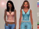 Sims 4 — S4 Natalie Sport Top by Margeh-75 — A cute deep cut vest top for your athletic or casual sims 8 colours cas