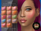 Sims 4 — The Forbidden Fruit Blush by Kurokis_Palace — Blush 14 colors Teen to Elder Female Custom Thumbnail