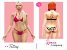 Sims 4 — Space Tattoo by KiiTiis — Teenagers to seniors Women 3 versions Basic games Located on the back Personalized