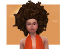 Sims 4 — Lerato Afro by sageabara — This is an experimental afro that I made when I first started playing around with