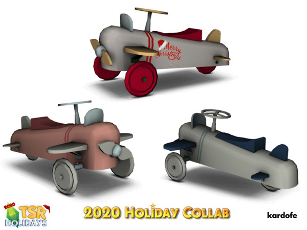 Sims 4 — 2020 Holiday Collab TSR_kardofe_Airplane by kardofe — Toy plane, it is cloned into a child's chair, so the