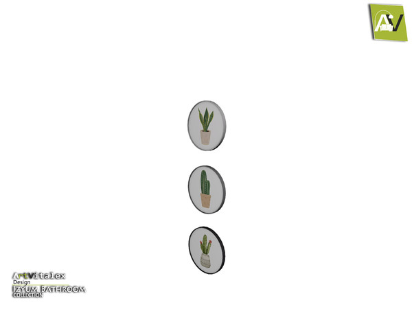 Sims 4 — Izyum Trio Round Painting by ArtVitalex — - Izyum Trio Round Painting - ArtVitalex@TSR, Nov 2020