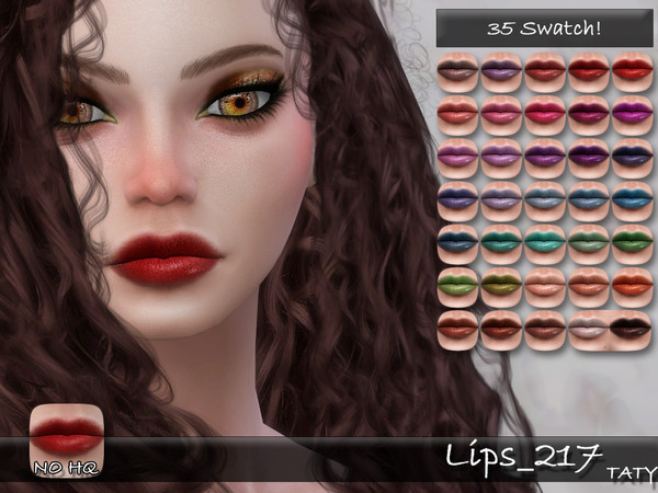 Sims 4 — [Ts4]Taty_Lips_217 by tatygagg — - Female, Male - Human, Alien - Teen to Elder - Hq Compatible