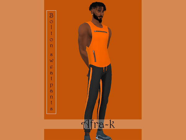 Sims 4 — Afra-k Bolton sweatpants  by akaysims — - Meshed by me - For Teen - YA- Adult - Elder - Bottoms category - 25