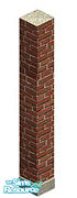 Sims 1 — bbw - brick column by pmburg — This square brick column can be very useful in supporting an upper floor. It