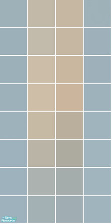 Sims 2 — Bug Tile Set - Neutral Wall by s00z — 