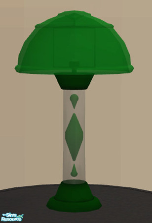 Sims 2 — Lava Lamps - Green by munchkin_brat — A green lamp with "lava" design. Base and Shade are