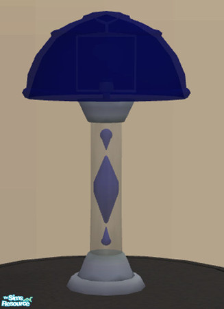 Sims 2 — Lava Lamps - Dark Blue by munchkin_brat — A dark blue lamp with "lava" design. Base and Shade are