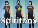 Sims 4 — Spiritbox Shirts by Lord_Vortranox — This is a set of 12 Spiritbox shirts. There are 6 designs for both males
