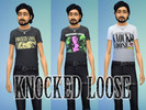 Sims 4 — Knocked Loose Shirts by Lord_Vortranox — This is a collection of 12 (6 male and female) shirts for the hardcore