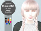 Sims 4 — Dimple Dot [ Eye Tattoo] by CelestiLeo — Simple two-dot eye tattoo available in multiple colors.