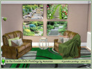 Sims 4 — Up the Garden Path - Paintings by marcorse by marcorse — Four paved garden paths - each with a slightly