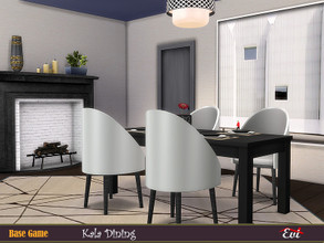Sims 4 — kala Dining by evi — A cozy modern dining roo.