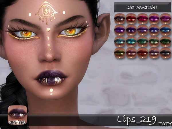 Sims 4 — [Ts4]Taty_Lips_219 by tatygagg — - Female, Male - Human, Alien - Teen to Elder - Hq Compatible