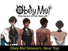 Sims 4 — Obey Me! Simeon 'New' Top by Louchian — Obey Me! Simeon's new version by the official realsed art with the