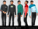 Sims 4 — Crankgameplays Sweatshirt (Male) by lizardmandan — - 2020 Merch for Ethan Nestor, aka Crankgameplays. - New mesh