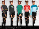 Sims 4 — Crankgameplays Sweatshirt (Female) by lizardmandan — - Merch for Ethan Nestor, aka Crankgameplays. - New mesh by