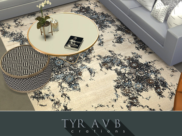Sims 4 — Designer Rug No. 1 by TyrAVB — This contemporary high end designer rug will add a lot of interest to any modern,
