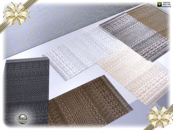 Sims 4 — Segor christmas living room rugs by jomsims — Segor christmas living room rugs.. for mirror floor