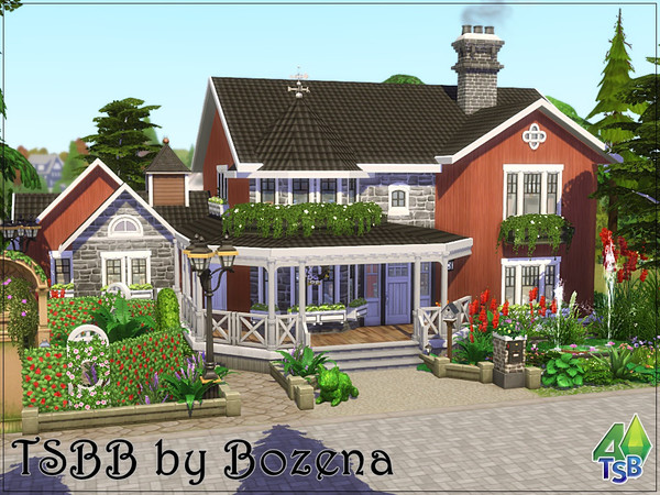 Sims 4 — TSBB by Bozena — Brindleton Bay.The lot is located in the Coast of the Wibrys district. A great place for cat
