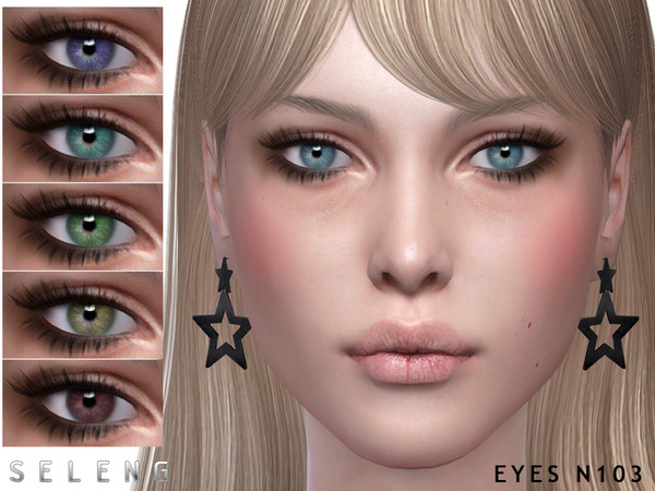 Sims 4 — Eyes N103 by Seleng — 15 colours Custom Thumbnail HQ mod compatible The picture was taken with HQ Mod
