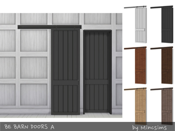 Sims 4 — Be Barn Door A by Mincsims — a part of Be Sliding Barn Doors
