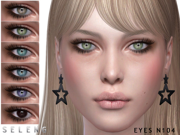 Sims 4 — Eyes N104 by Seleng — 17 colours Custom Thumbnail HQ mod compatible The picture was taken with HQ Mod