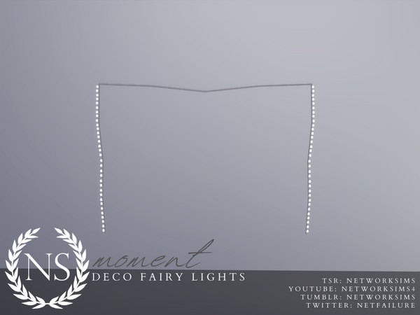 Sims 4 — Decorative Fairy Lights - Moment Bedroom - Networksims by networksims — Decorative fairy lights to hang around a