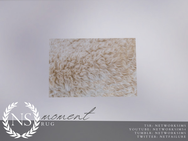 Sims 4 — Rug - Moment Bedroom - Networksims by networksims — A rug in 4 faux fur designs.
